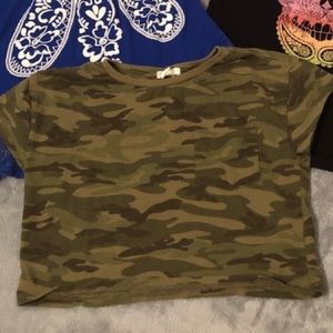 Camo crop top